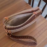 Triple Zipper Wristlet Bag
