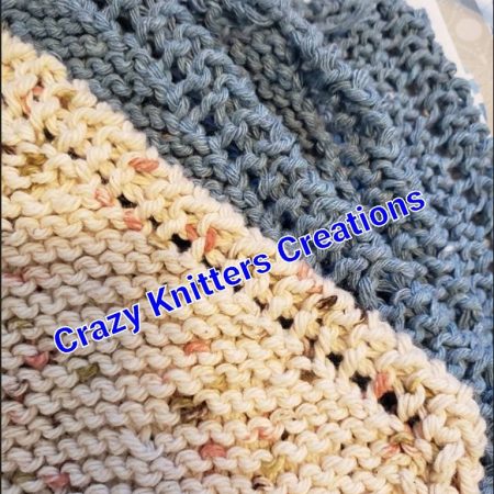 Hand Knit Cotton Dishcloths | Reusable Eco-Friendly Kitchen Cleaning Cloths