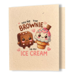 Brownie & Ice Cream - Better Together Plantable Card