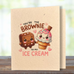 Brownie & Ice Cream - Better Together Plantable Card