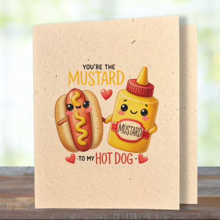 Mustard & Hot Dog - Better Together Plantable Card