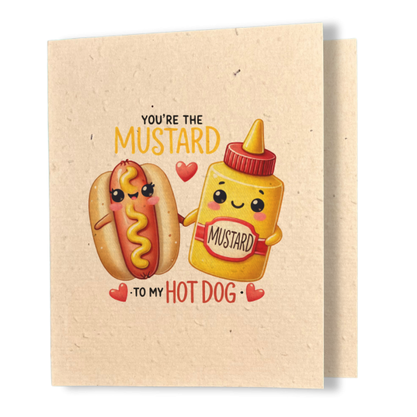 Mustard & Hot Dog - Better Together Plantable Card