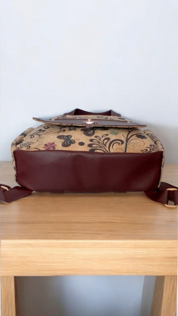 Zenaida Backpack: Cork & Vinyl Medium Backpack