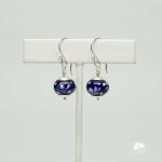 Cobalt Blue Glass Bead Earrings