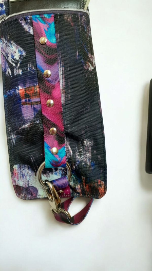 Waterproof Canvas Triple Sling Bag: Slim Crossbody Travel Bag