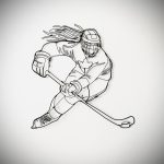 Team Canada Lady Hockey Player Wire Wall Art