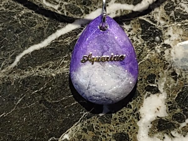 Resin Art Pendant Necklaces One of a Kind