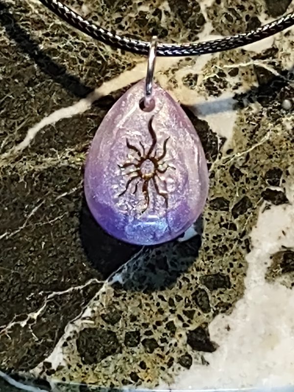 Resin Art Pendant Necklaces One of a Kind
