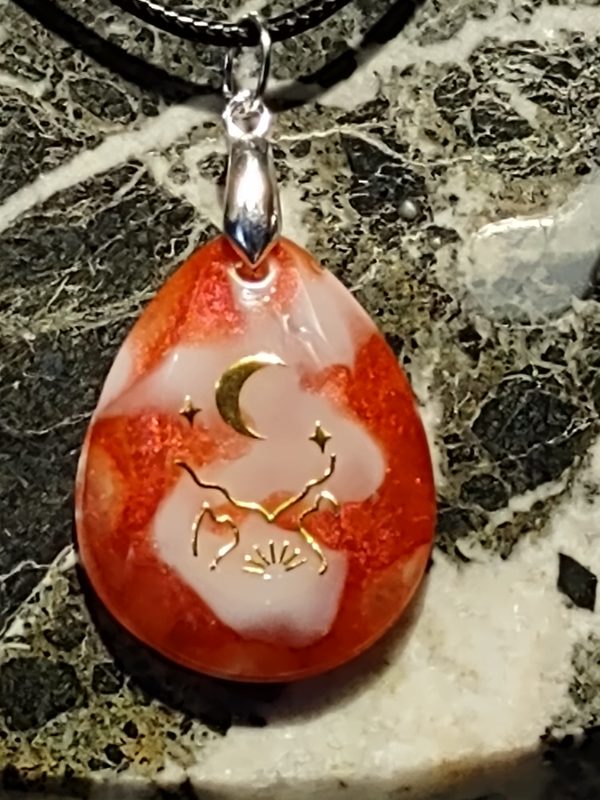 Resin Art Pendant Necklaces One of a Kind
