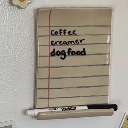 magnetic pottery whiteboard