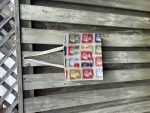 Cotton Tote Bag – Vintage Stamp Print with Inside and Front Pocket & Coin Purse