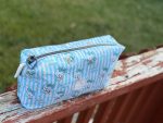 Handmade Cotton Boxy Pouch | Animal Print Travel Organizer