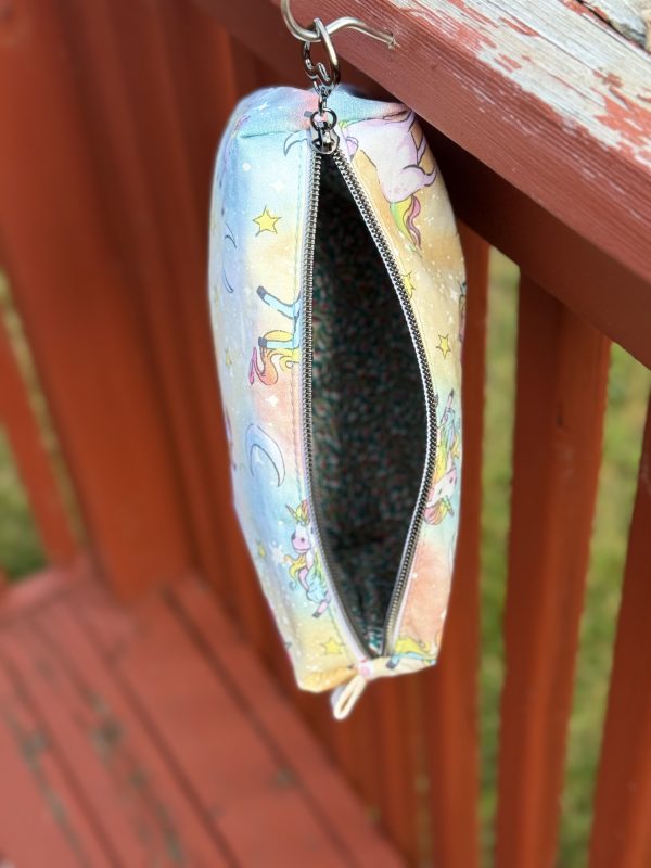 Handmade Cotton Boxy Pouch | Animal Print Travel Organizer