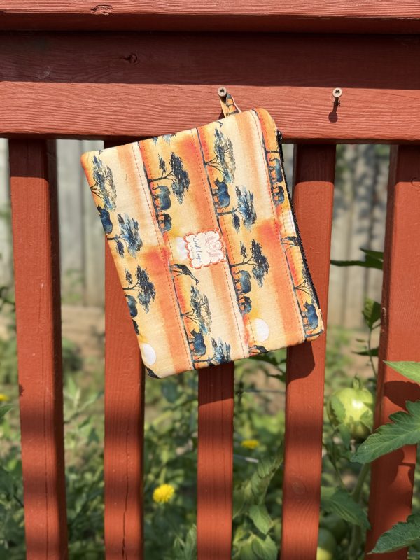 Handmade Quilted Cotton Zipper Pouch| Animal Themed