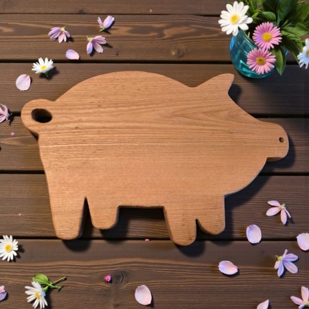 Pig Shaped Charcuterie on counter