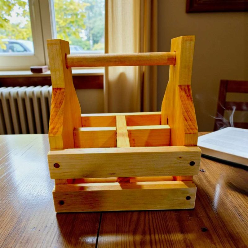 Rustic Handcrafted Beer Caddy