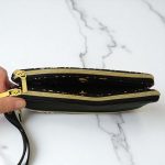 Triple Zipper Wristlet Bag