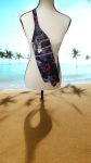 Waterproof Canvas Triple Sling Bag: Slim Crossbody Travel Bag