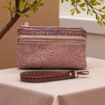 Triple Zipper Wristlet Bag