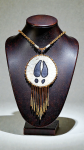 Authentic Indigenous Beaded Birch Bark Medallion ~ Unisex Handcrafted Statement Piece