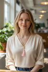 Elegant Butterfly Necklace: 14k Gold Filled, Boho Tassel, Rose Quartz, Summer Jewelry Gift
