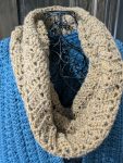 Chevron Neck Warmer Infinity Scarf in Alpaca blend