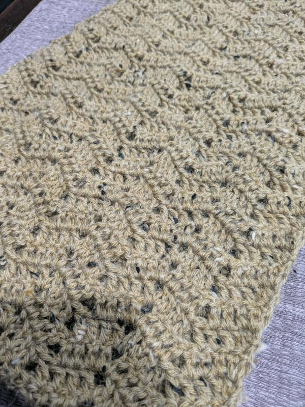 Chevron Neck Warmer Infinity Scarf in Alpaca blend