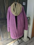 Chevron Neck Warmer Infinity Scarf in Alpaca blend