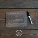 Acrylic Name Tracing Boards- Dry Erase
