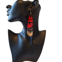 FN red dress with hand