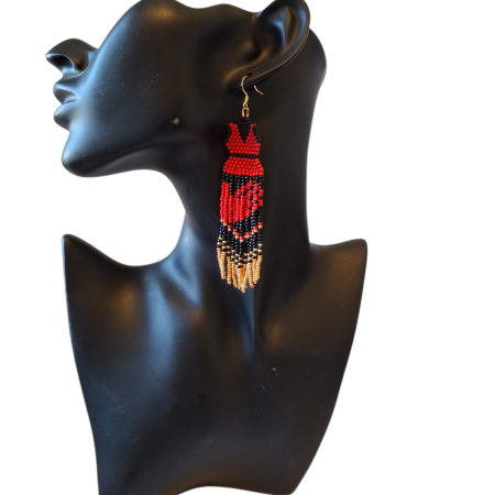 FN red dress with hand