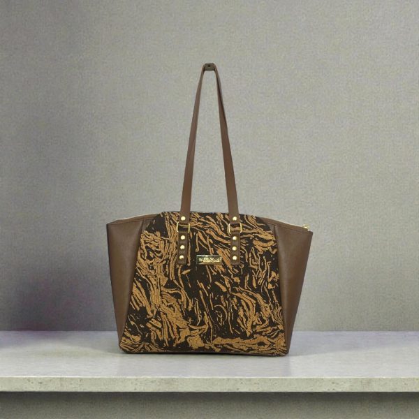 Brown Cork/Vinyl Tote Bag
