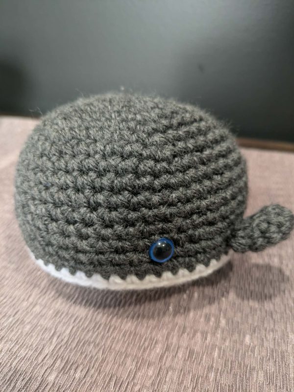 Crocheted Grey Whale