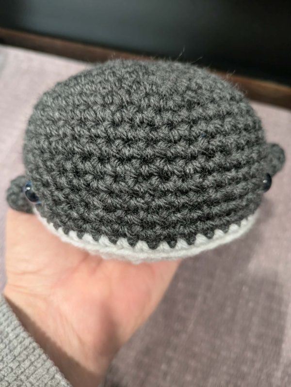 Crocheted Grey Whale