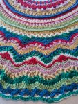 Crocheted Cookie Throw in a perfect circle