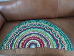 Crocheted Cookie Throw in a perfect circle