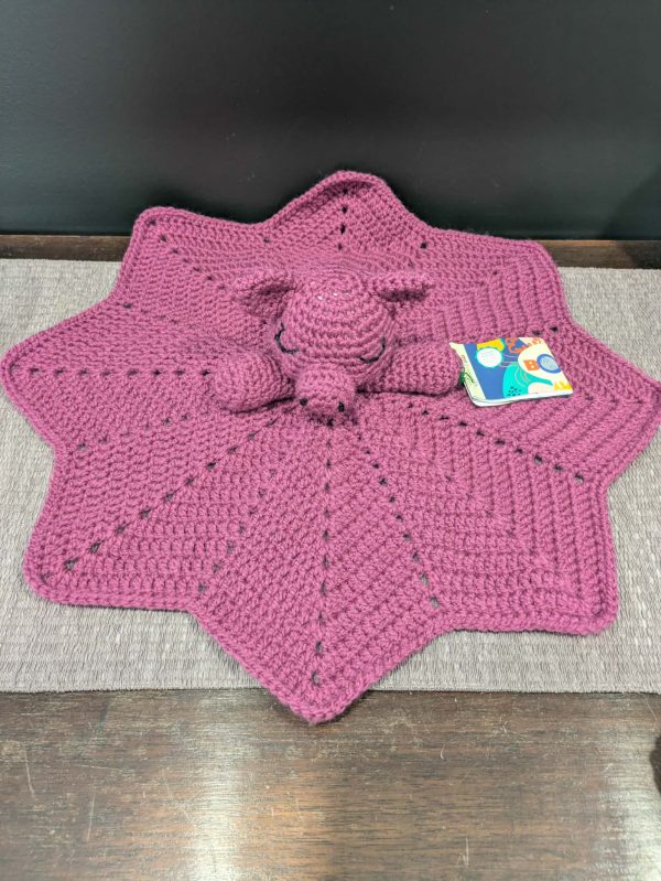 Crocheted Lovey Sleepy Piggy
