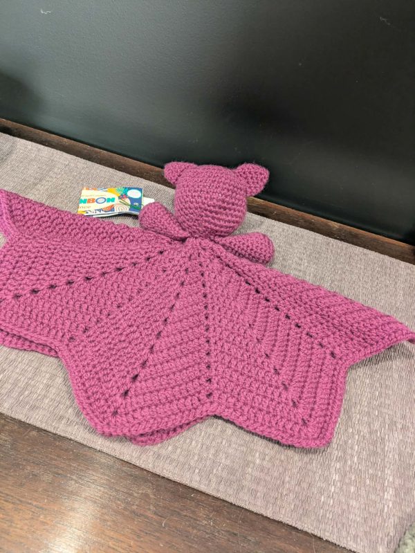 Crocheted Lovey Sleepy Piggy