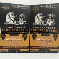 Clem & Simms Cedar Fire Starters – 4 Box Bundle -144 Fires – (Free Shipping)