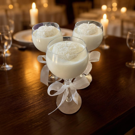 Long stem wedding candles. 1
