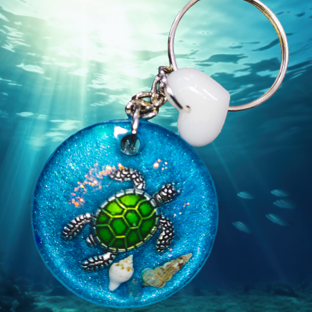 Sea turtle keychain
