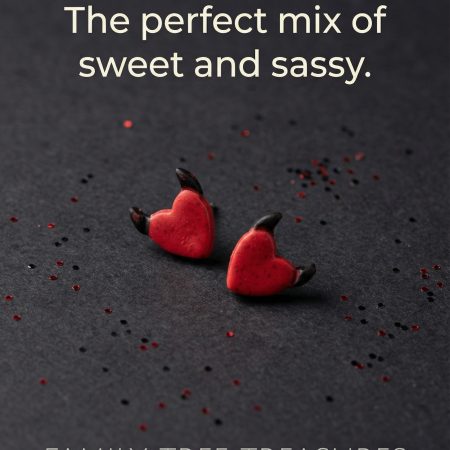 Devilishly Sweet Heart Earrings
