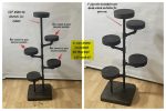 Swivel plant rack - 2 tier wall mount plant holder-FREE SHIPPING