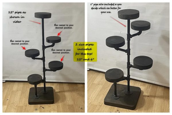 Swivel plant rack - 2 tier wall mount plant holder-FREE SHIPPING