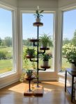 Industrial Plant Stand: 5,6 or 7 Tier Freestanding Metal Plant Holder - FREE SHIPPING