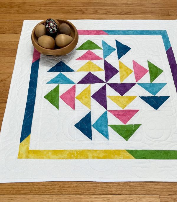 Quilted Flying Geese Table Topper
