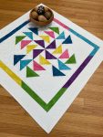 Quilted Flying Geese Table Topper