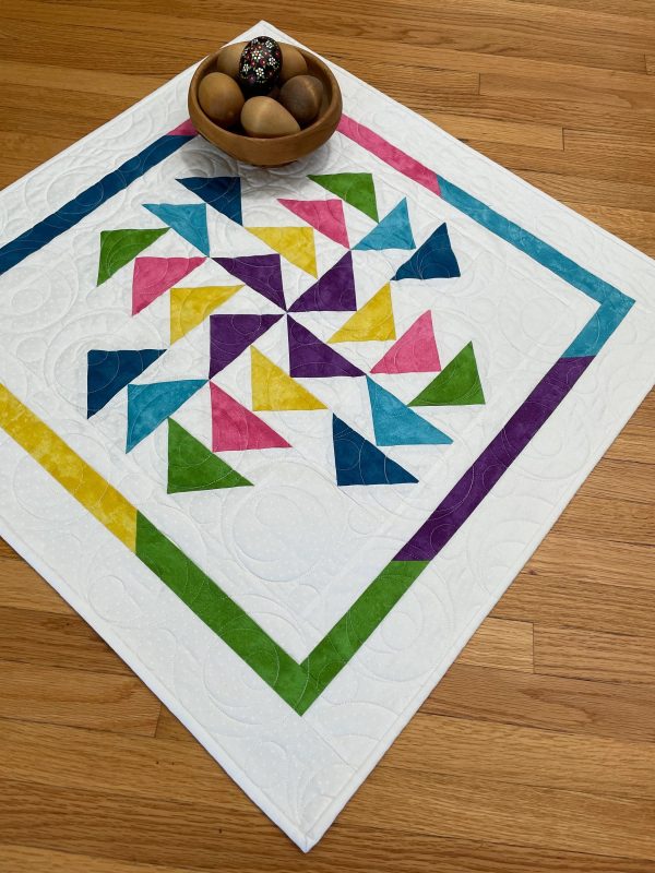 Quilted Flying Geese Table Topper