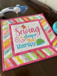 Quilted & Embroidered Table Topper/Wall Hanging