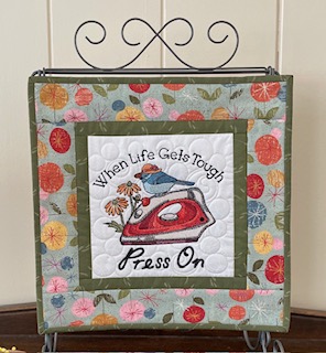 Quilted & Embroidered Table Topper/Wall Hanging